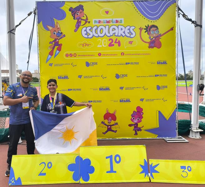 Isaac Sousa ganha medalha de prata nas Paralimpíadas Escolares 2024