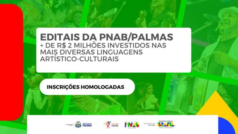 Homologadas inscrições nos editais da Política Nacional Aldir Blanc de Fomento à Cultura