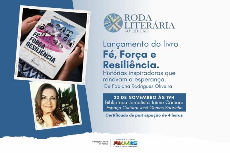 Fabiana Oliveira lança o livro 'Fé, Força e Resiliência' na 40ª Roda Literária