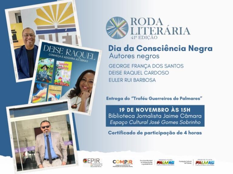 Roda Literária homenageará o Dia da Consciência Negra