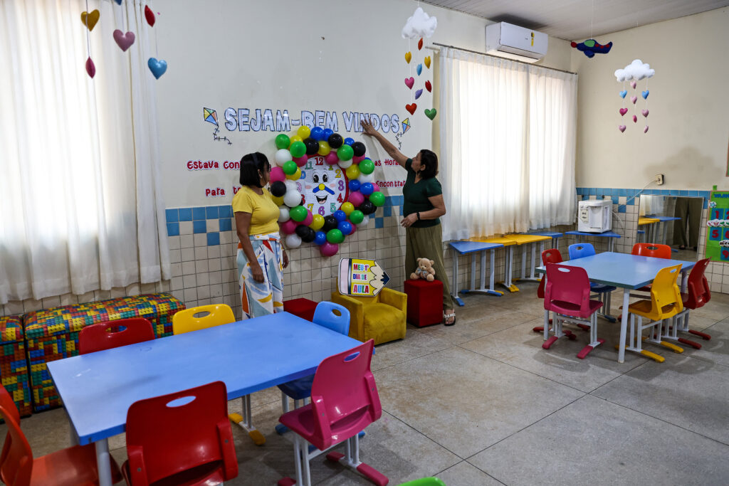 Salas de aulas estão sendo preparadas para receber alunos - Foto: Lia Mara/Secom Palmas