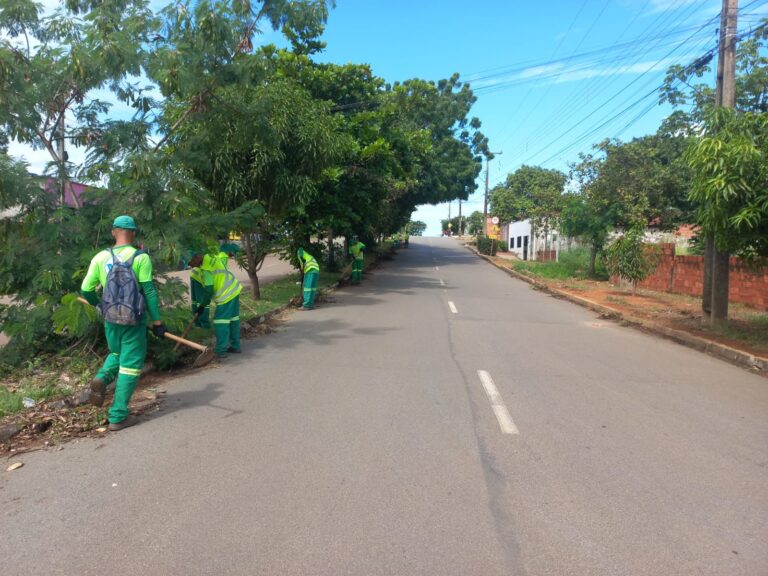 Região dos Aurenys recebe força-tarefa de limpeza da Prefeitura de Palmas