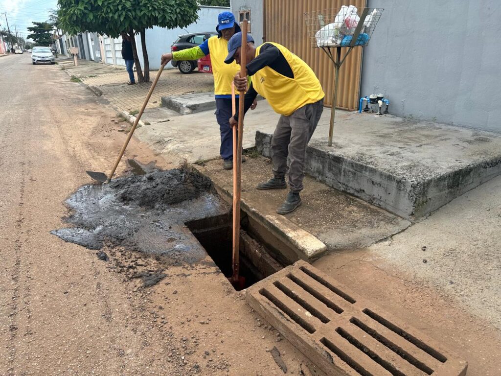 Limpeza de boca do lobo na Arso 41 (403 Sul) – Foto: Divulgação