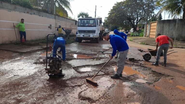 Confira programação dos serviços de tapa-buraco realizados pela Prefeitura de Palmas